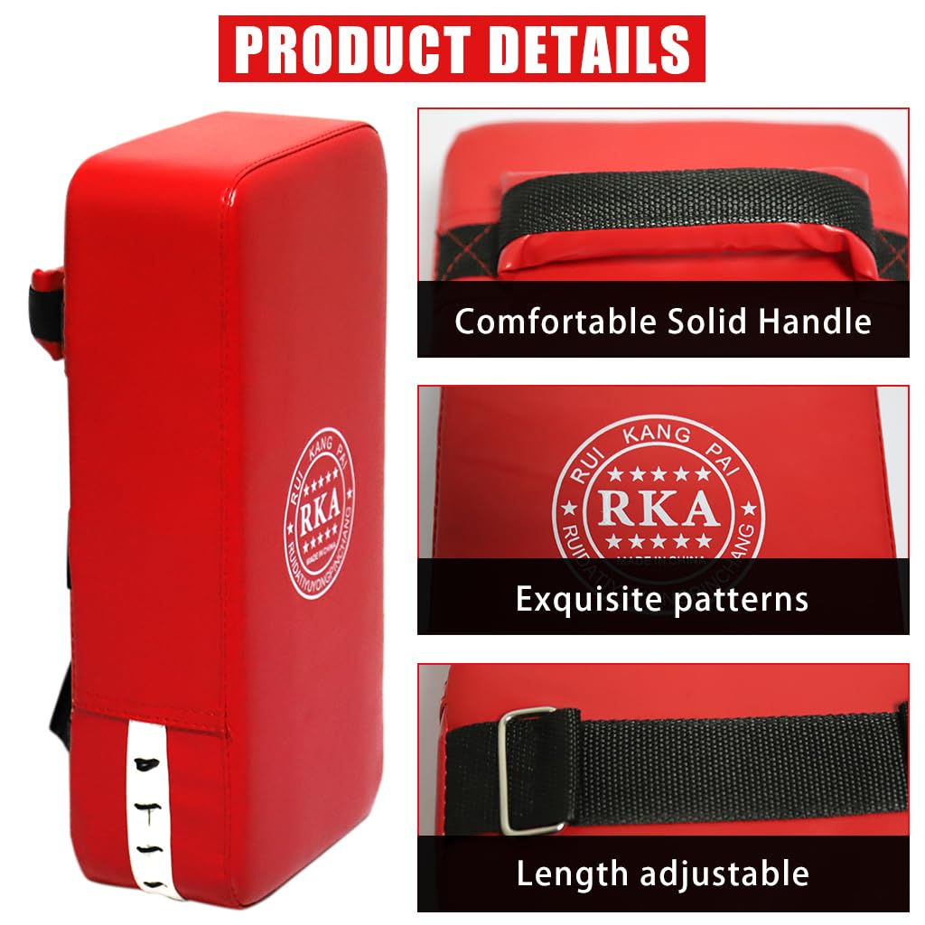 Proberos Kickboxing Strick Targets PU Leather Kicking Shields Strike Target Pad for Muay Thai Tranining, Boxing, Kicking & Striking Skill, Lower Body Strength Tranining Proberos Kickboxing Strick Targets PU Leather Kicking Shields Strike Target Pad for Muay Thai Tranining, Boxing, Kicking & Striking Skill, Lower Body Strength Tranining